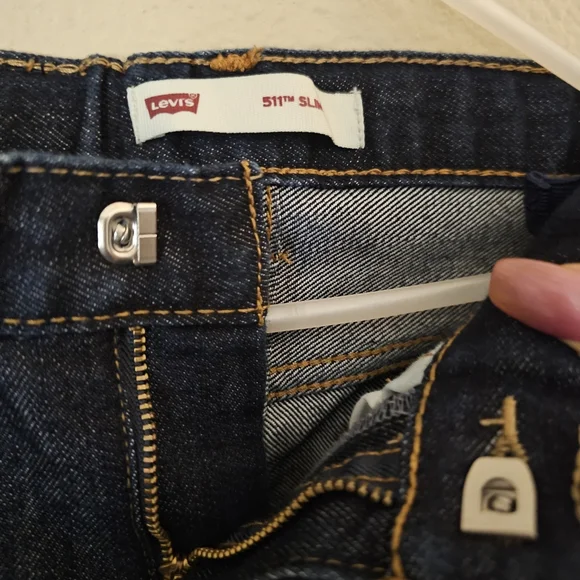 Levi's Dark Blue Denim Jeans - Picture 6 of 8